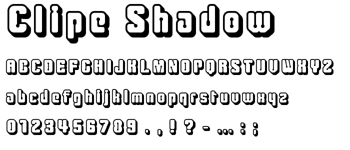 Clipe Shadow font